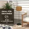 Outsunny Rattan Solarlampe, Wegleuchte mit Warmweißem Produktbild-Vorschau 7