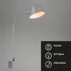 Bettleuchte Leselampe Wandlampe flexibel 1xE27 10W silber Produktbild-Vorschau 2