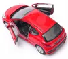 Welly Peugeot 207 Modellauto rot im Maßstab 1:32 Produktbild-Vorschau 3