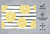 MuchoWow® Schreibtischunterlage Sommer - Zitrone - Streifen Produktbild-Vorschau 2