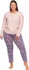 Damen-Pyjama, zarte Spitze, lange Ärmel, Blumenmuster, Produktbild-Vorschau 8