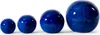 Four blue glass spheres of varying sizes are arranged in a line on a white background. Produktbild-Vorschau