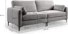 xonox.home Venti Sofa 3,5 Sitzer  hellgrau B/H/T: Produktbild-Vorschau 5