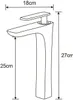 Mexen Indus miscelatore lavabo alto, nero/oro - 744610-75 Anteprima dell’immagine prodotto 2