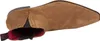 A single brown suede boot shown from a top-down perspective. Produktbild-Vorschau