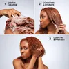 A collage of three images showing steps for hair care. Náhled obrázku produktu