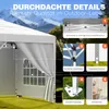 Arvioo Pavillon 3x3m mit Seitenteilen, Faltpavillon Produktbild-Vorschau 5