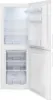 An open white refrigerator and freezer combination. Produktbild-Vorschau