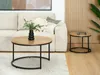 Ensemble de tables basses JACEK - chêne / noir Voir les images du produit 4