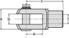 50 Stück - Gabelkopf 6x12 - M6 mit Splintbolzen DIN71751 Produktbild-Vorschau 3