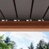 PRIMEYARD Pergola 3x4 m słupy aluminium w optyce drewna z Podgląd zdjęcia produktu 8