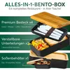 Umami Brotdose Bento-Lunchbox mit Fächern, Besteck und 2 Produktbild-Vorschau 4