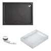 Schulte Duschwanne Adria 120x90 cm, Sanitäracryl Anthrazit, Produktbild-Vorschau 1
