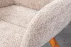 riess-ambiente Drehbarer Design Stuhl BALTIC beige Bouclé Produktbild-Vorschau 6