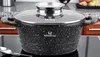 A black pot with a speckled pattern and a glass lid sits on a stovetop. Náhľad obrázku produktu