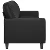 vidaXL 3-Sitzer-Sofa Schwarz 180 cm Kunstleder Produktbild-Vorschau 4