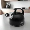 Czajnik 1.5L Stalowy Nierdzewny Czarny Matowy z Gwizdkiem Podgląd zdjęcia produktu 3