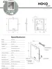 HOKO LED Wandspiegel 60x80 cm – Moderne Badspiegel mit Produktbild-Vorschau 8