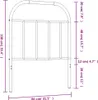 The Living Store Kopfteil Metall Schwarz 75 cm Produktbild-Vorschau 7
