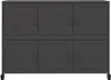 vidaXL Kredens czarny 100,5x39x72 cm stalowy Podgląd zdjęcia produktu 6