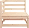 A close-up, front-facing view of a wooden corner sofa section. Anteprima dell’immagine prodotto