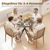 HOMCOM Eettafel, keukentafel voor 2 personen in industriële Productafbeelding-voorbeeld 4