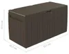 vidaXL Kissenbox Braun 117x45,5x57,5 cm 270 L Produktbild-Vorschau 8