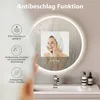 HOKO LED Wandspiegel Rund 80 cm Anti-fog Uhr Modernes Produktbild-Vorschau 6