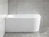 Aqualine TIBERA L Stehende Eckbadewanne 140x70cm, weiß Produktbild-Vorschau 4