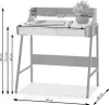 Bureau minimaliste RENO - noyer / or Voir les images du produit 7