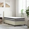 A bed with a mattress is shown in a room with two abstract paintings on the wall and a plant by the window. Anteprima dell’immagine prodotto