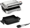 A Tefal OptiGrill 4in1 contact grill and its accessories are displayed against a white background. Produktbild-Vorschau