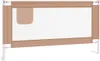 vidaXL Barrière de sécurité pour jeune enfant Taupe 160x25 Voir les images du produit 1