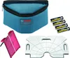 A collection of Bosch GTL 3 Professional accessories, including a carrying case, batteries, a pink measuring tool, and a silver angle guide. Voir les images du produit