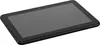 A black tablet is shown at an angle on a light gray background. Voir les images du produit