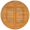 vidaXL Tavolo da giardino Ø110x75 cm Legno massello di Anteprima dell’immagine prodotto 5