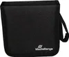 A black CD wallet with a handle and a logo. Podgląd zdjęcia produktu