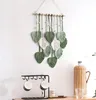 Macramé závěs s listy - Velký, elegantní závěs s peřím v Náhled obrázku produktu 5