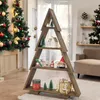 Árbol de Navidad de madera con estantes, color wengué - Vista previa de la imagen del producto 2