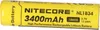 A yellow Nitecore rechargeable lithium battery with black text and markings. Anteprima dell’immagine prodotto