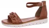 Marco Tozzi  Damenschuhe Sandalen Flach Braun Freizeit, Produktbild-Vorschau 1