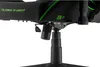 Close-up of the adjustment mechanism and branding on a gaming chair. Produktbild-Vorschau