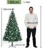 FCH 180cm verde spray bianco 800 rami con pigne, aghi in Anteprima dell’immagine prodotto 6