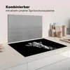 KitchenYeah© Herdabdeckplatte Giraffe vor schwarzem Produktbild-Vorschau 3