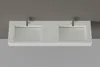 Wandwaschbecken Doppelwaschbecken TWG16 - Mineralguss, matt Produktbild-Vorschau 3