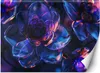 Vlies fototapete Marineblaue Glasblumen - 3D-Tiefe 100x70 Produktbild-Vorschau 1