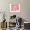 Poster - Poster ohne Rahmen - Rosa Blätter Palmen - 50x40 Produktbild-Vorschau 6