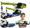 LKW Tieflader mit Kran Spielzeug Set - Licht & Sound für Produktbild-Vorschau 1