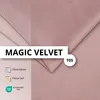 A close-up of pink velvet fabric with text overlays indicating product features and branding. Náhľad obrázku produktu