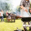 Zahradní stůl Relaxdays, vzhled dřeva, hranatý, VxŠxH: 74 x Náhled obrázku produktu 3